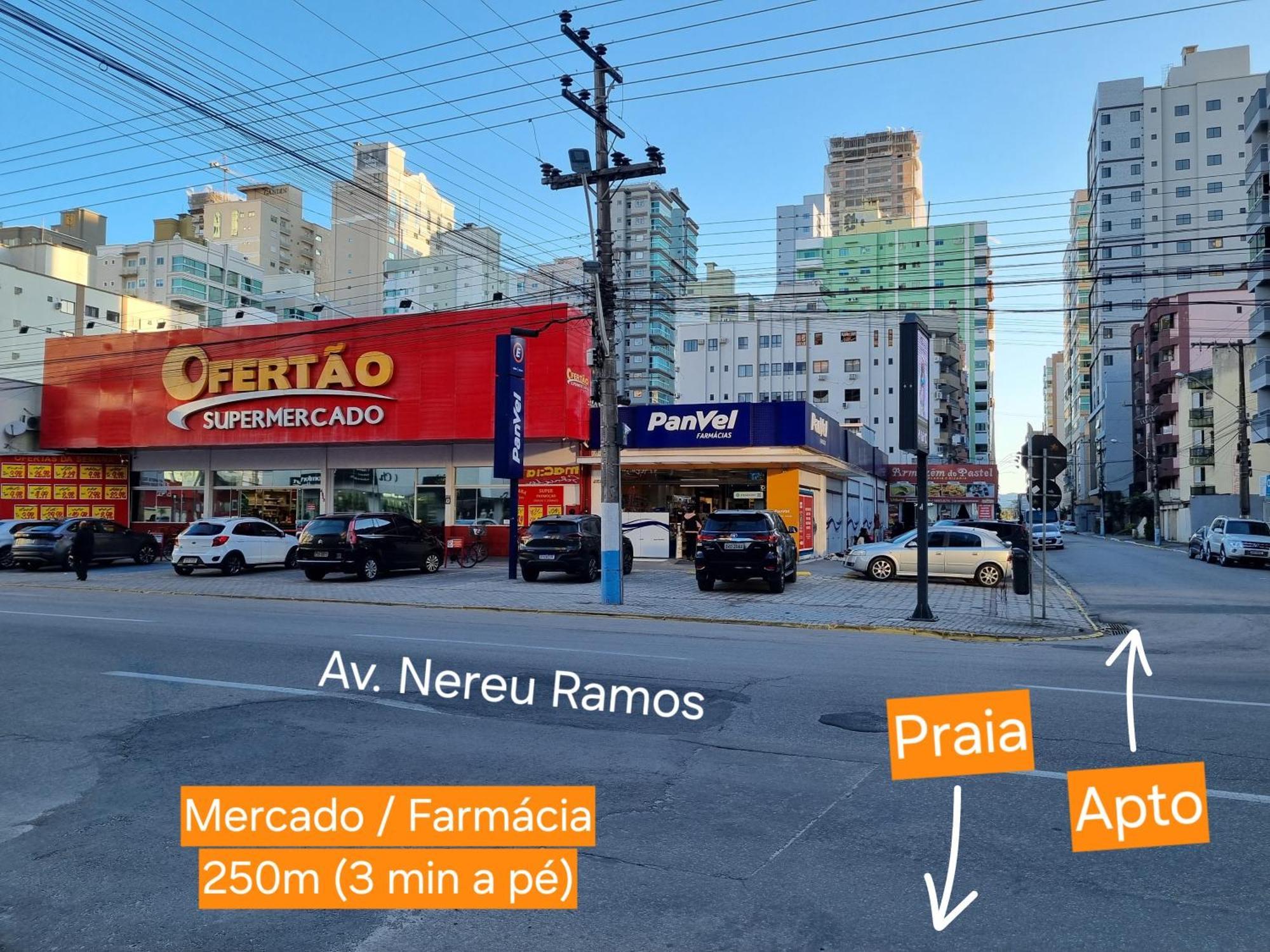 Uma Quadra E Meia Do Mar Ar Wifi Smart Tv Itapema